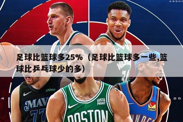 足球比籃球多25%（足球比籃球多一些,籃球比乒乓球少的多）